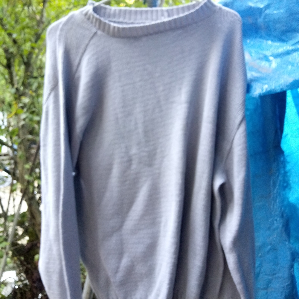 North Harbor Large Women's Sweater Gray Made in USA